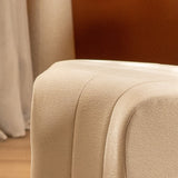 Modulaire hoekhocker Seth chenille off white Wit