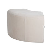 Modulaire hoekhocker Seth chenille off white Wit