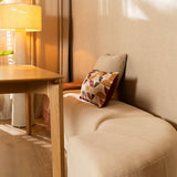 Modulaire hoekhocker Seth chenille off white Wit