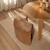 Modulaire hoekhocker Seth chenille terracotta