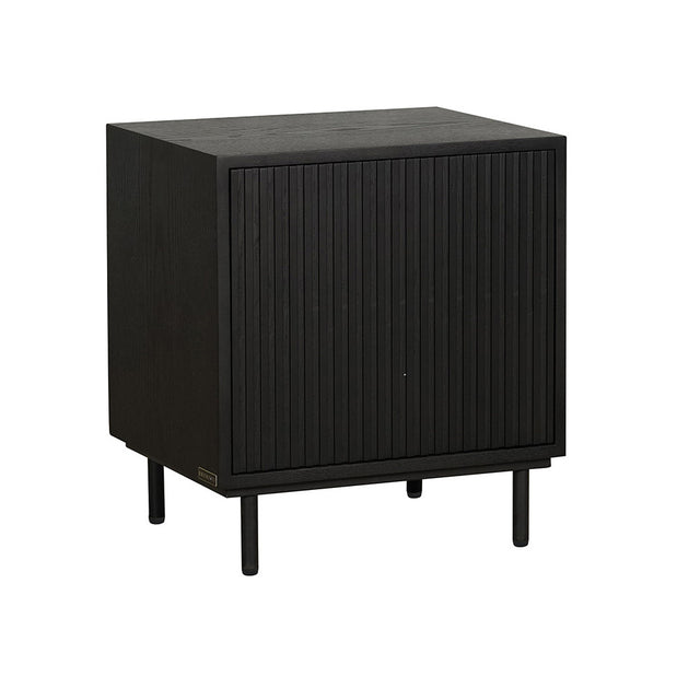 Bedside table Shelly black oak Rubberwood