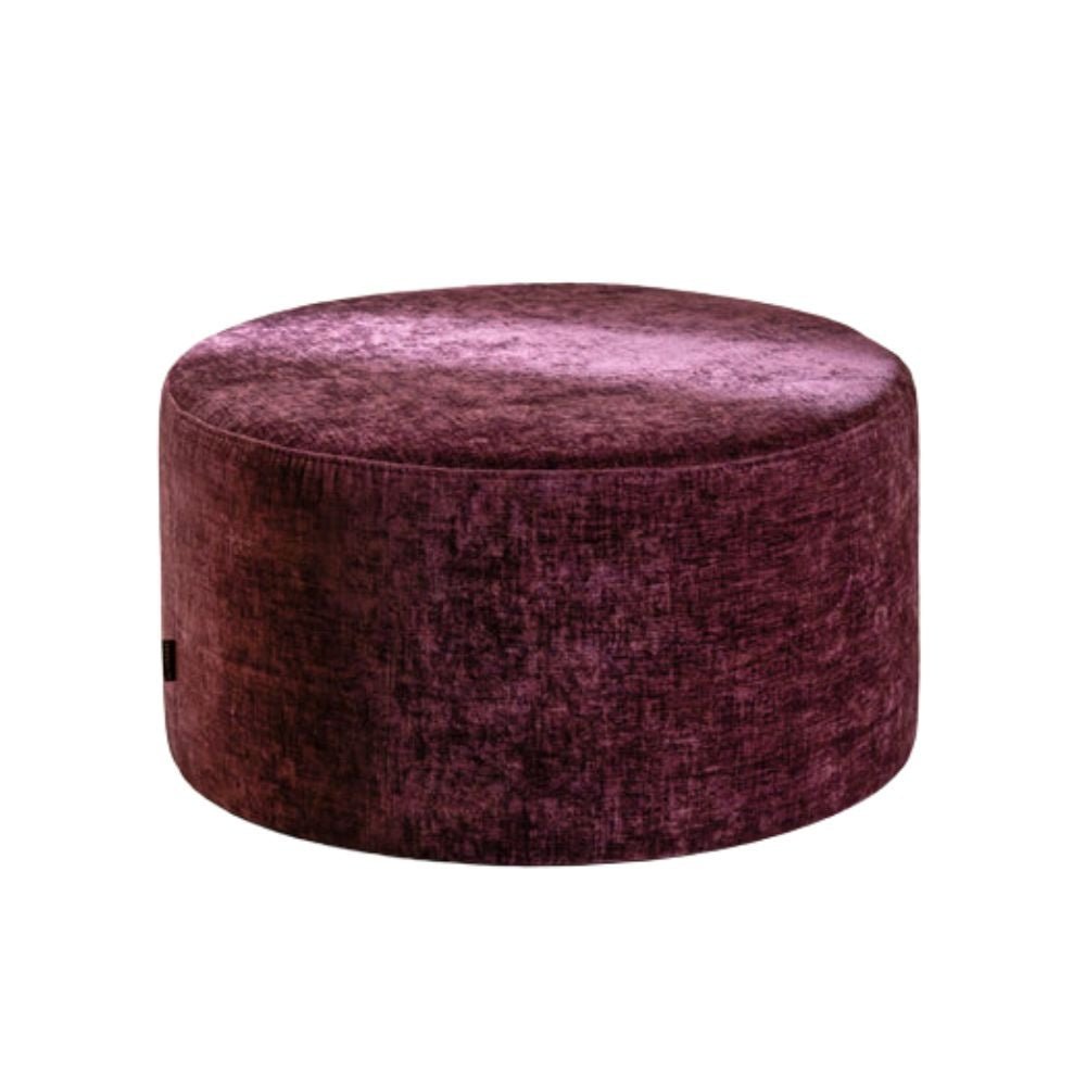 Poef Elle rond chenille paars ø70 cm