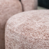 Pouf Feline chenille fabric pink Chenille, polyester