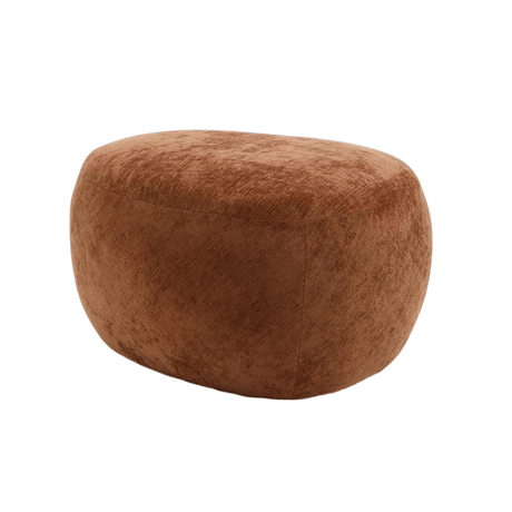 Poef Fenna velvet oker Geel