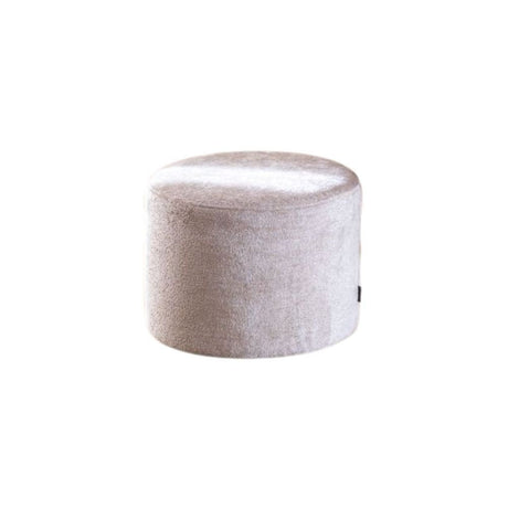 Pouf Juna chenille fabric white/beige Chenille, polyester