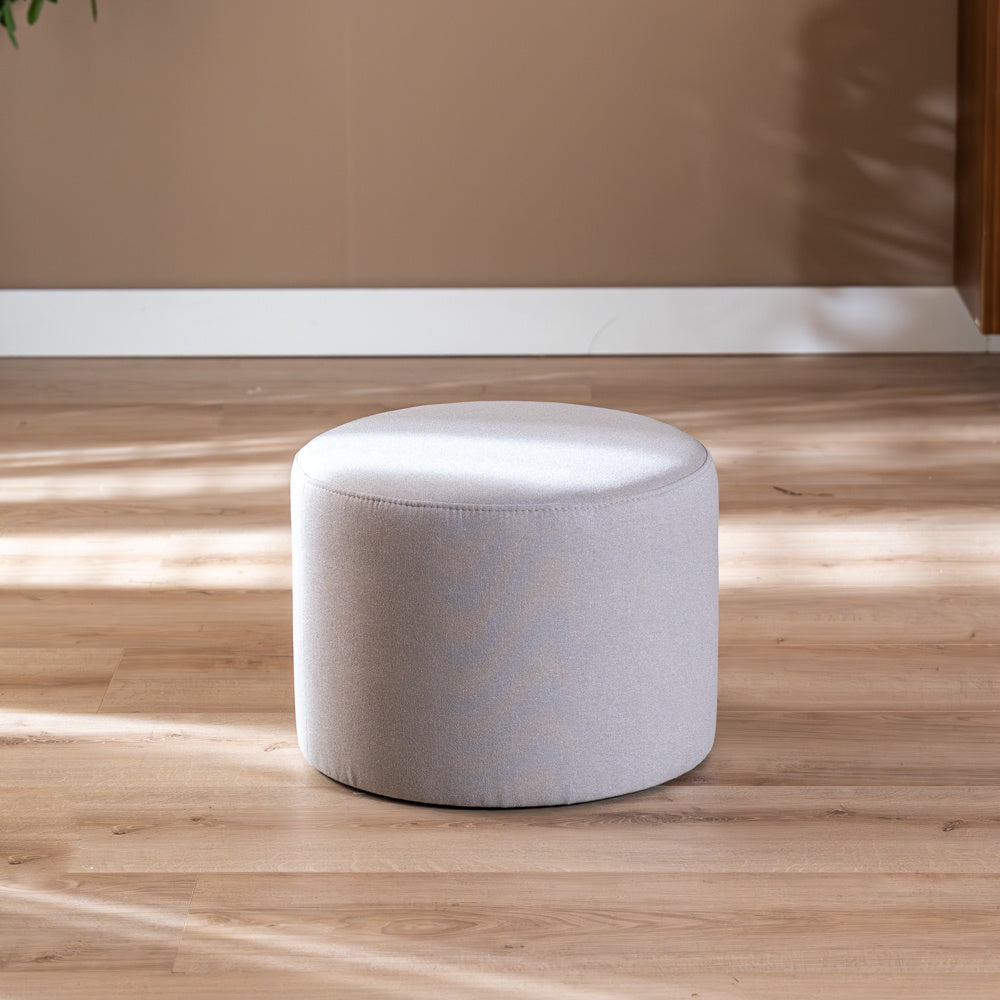 Pouf Scandinavian Hilda gray Polyester
