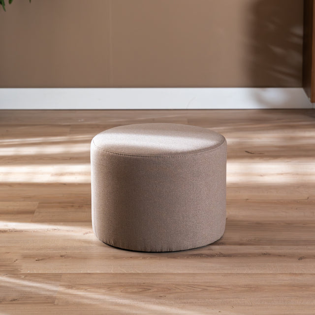 Pouf Scandinavian Hilda taupe Polyester