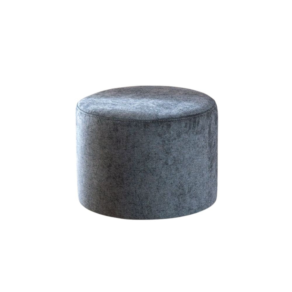 Pouf Scandinavian Myles fabric mixed anthracite Polyester
