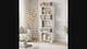 Bookcase block white walnut melamine 60x165x19.5 cm