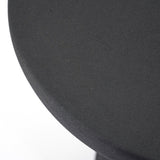 Design side table Melo black metal 54 cm high Aluminum