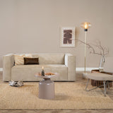 Coffee table Donna round metal taupe - image 1