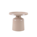 Coffee table Donna round metal taupe - image 5