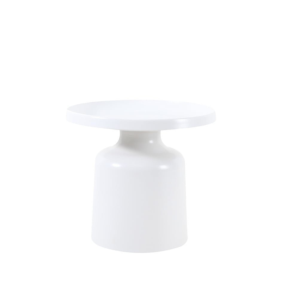 Coffee table Donna round metal white - image 9