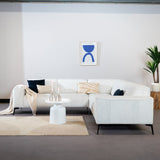 Coffee table Donna round metal white - image 2