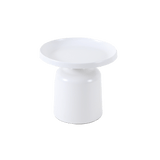 Coffee table Donna round metal white - image 8