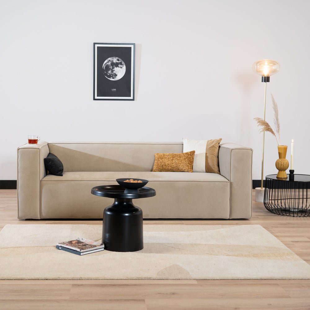 Coffee table Donna round metal black - image 2