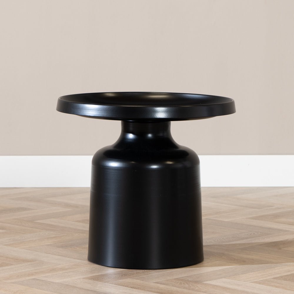 Coffee table Donna round metal black - image 4