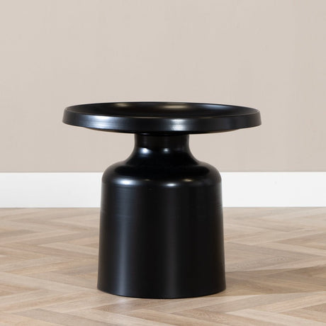 Coffee table Donna round metal black - image 4