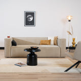 Coffee table Donna round metal black - image 1