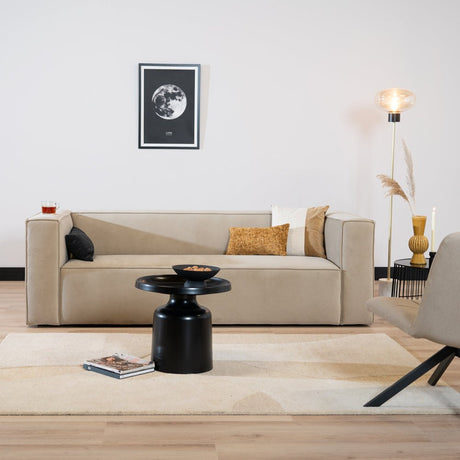 Coffee table Donna round metal black - image 1