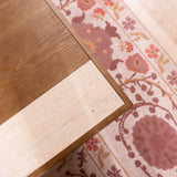 Salontafel Java 70x70 cm rustiek eiken Walnootlook Eikenfineer