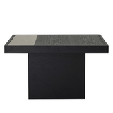 Salontafel Java 70x70 cm zwart eiken Eikenfineer
