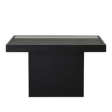 Salontafel Java 70x70 cm zwart eiken Eikenfineer