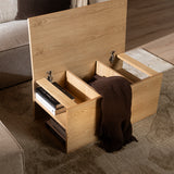 Jaxx side table 88x46 cm clear oak oak veneer
