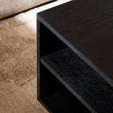 Side table Jaxx black oak 88x46 cm oak veneer