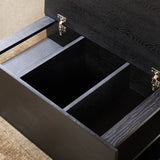Side table Jaxx black oak 88x46 cm oak veneer