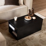 Side table Jaxx black oak 88x46 cm oak veneer