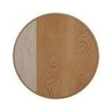 Coffee table Maeva Ø80 cm natural oak Oak