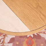 Coffee table Maeva Ø80 cm natural oak Oak