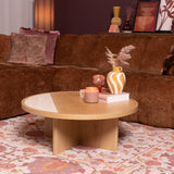 Coffee table Maeva Ø80 cm natural oak Oak