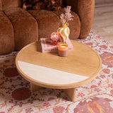 Coffee table Maeva Ø80 cm natural oak Oak
