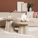 Salontafel Orion rond ø70 cm taupe MDF