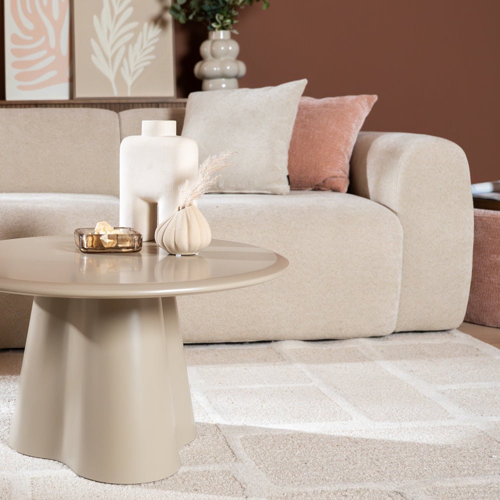 Salontafel Orion rond ø70 cm taupe MDF