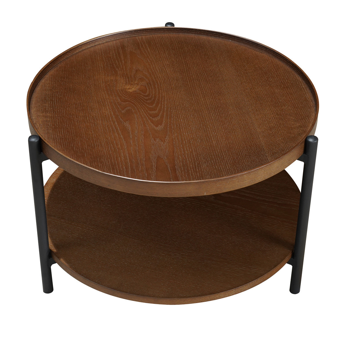 Rio coffee table Ø58 cm rustic oak veneer