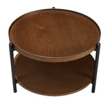 Rio coffee table Ø58 cm rustic oak veneer