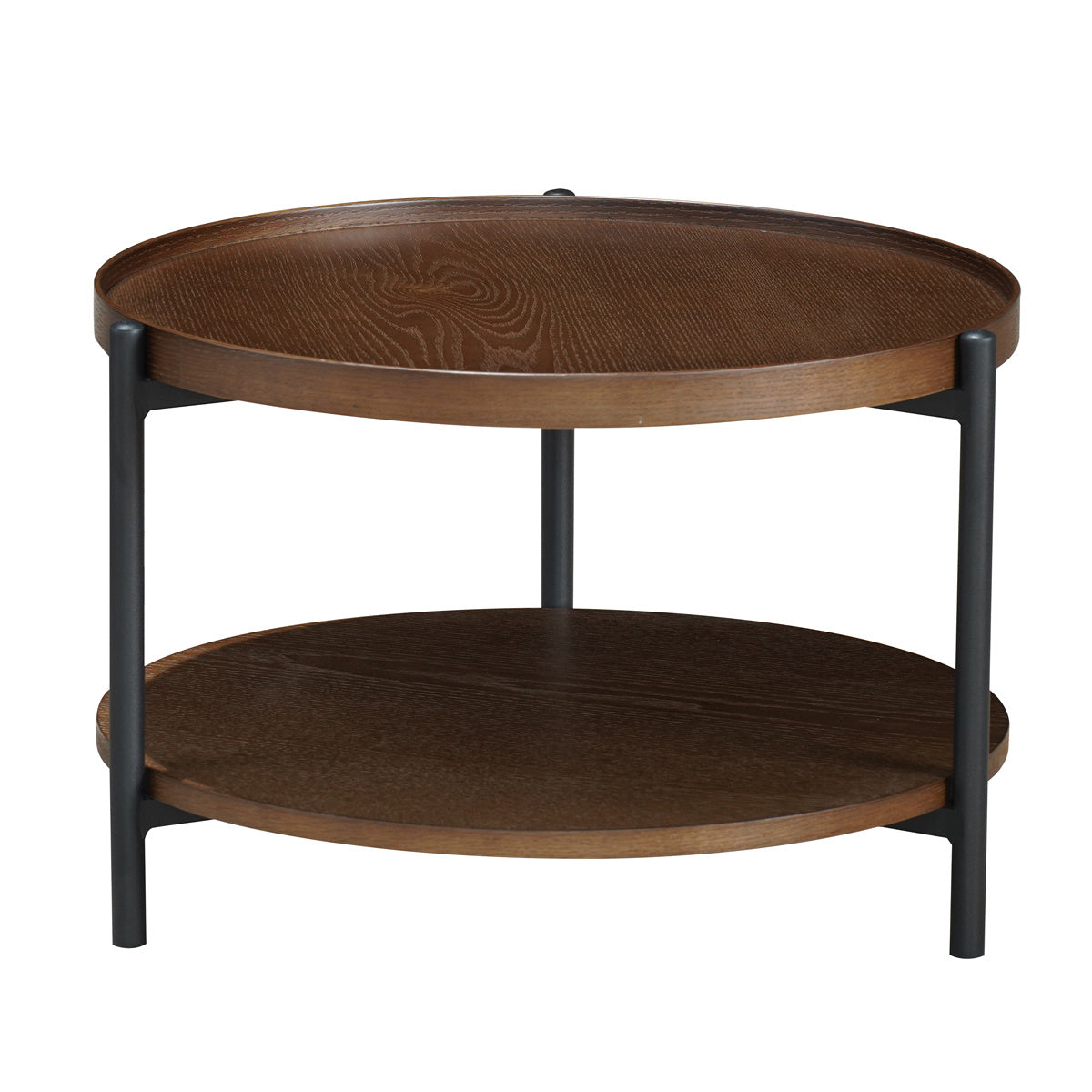 Rio coffee table Ø58 cm rustic oak veneer
