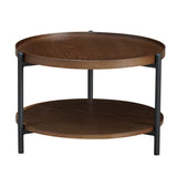 Rio coffee table Ø58 cm rustic oak veneer