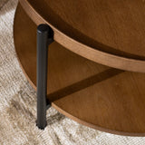 Rio coffee table Ø58 cm rustic oak veneer