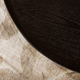 Coffee table Rio Ø58 cm black oak oak veneer