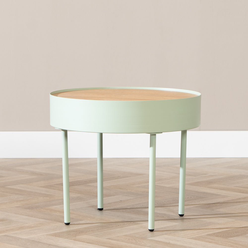 Coffee table round Zita light green Green N/A.
