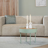 Coffee table round Zita light green Green N/A.