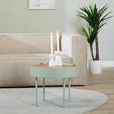 Coffee table round Zita light green Green N/A.