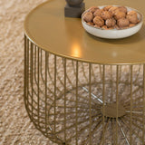 Coffee table Senna gold metal - image 3