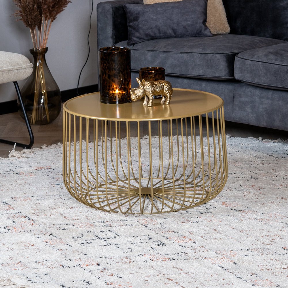 Coffee table Senna gold metal - image 5