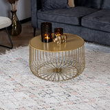 Coffee table Senna gold metal - image 7