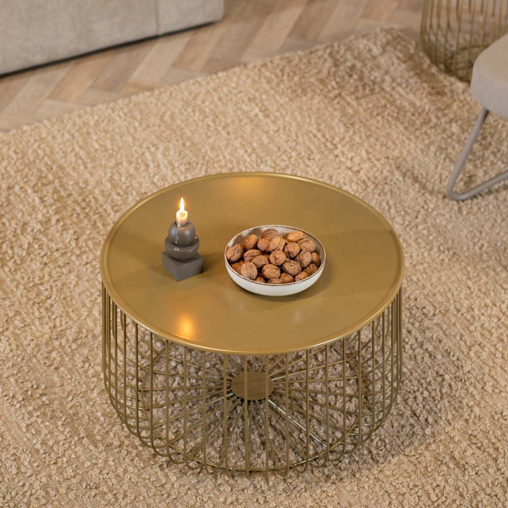 Coffee table Senna gold metal - image 4